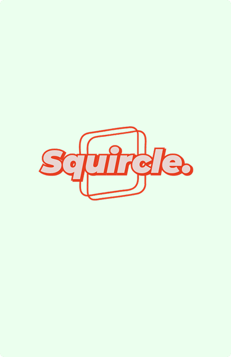 Squircle homepage, mobile